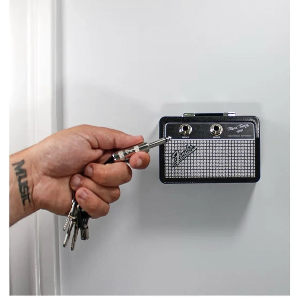 Fender Mini Twin Amp Keychain - Black and Silver - Picture 3 of 6